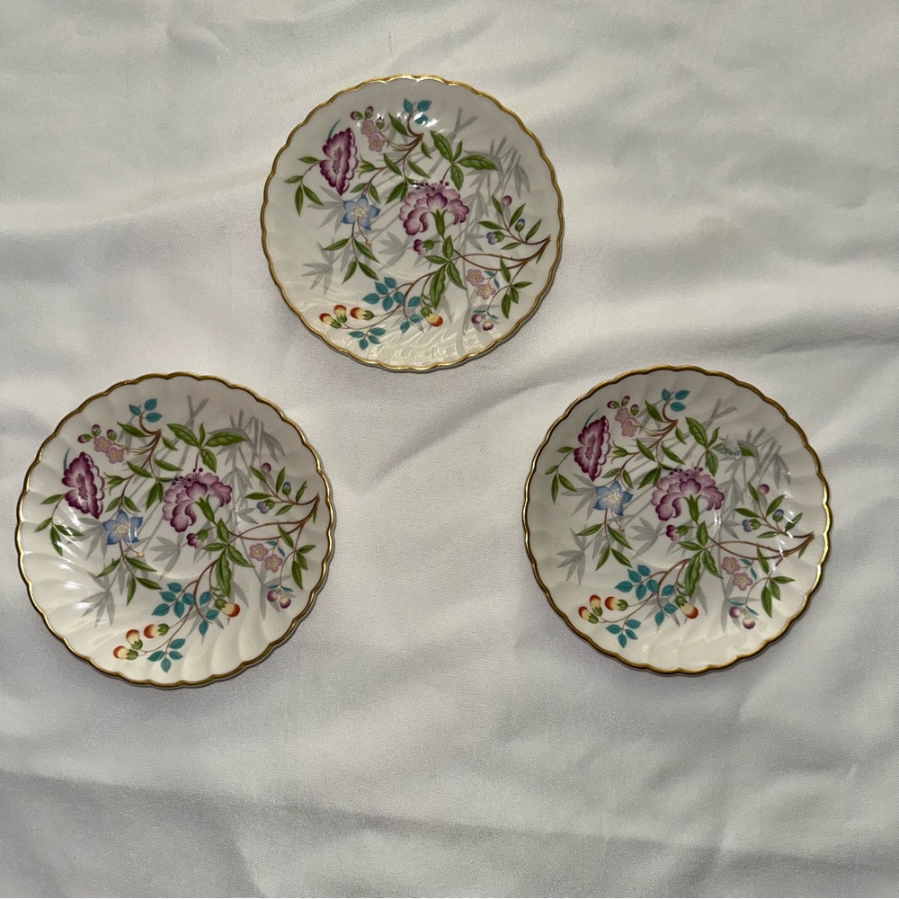 Set of 3 Syracuse Jewel Tree Saucers